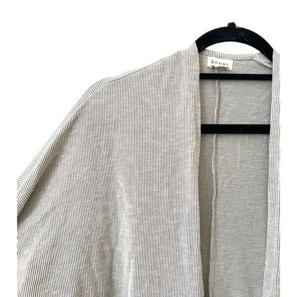 DONNI. Ribbed Open Front Slouchy Cardigan One Size - Picture 4 of 5